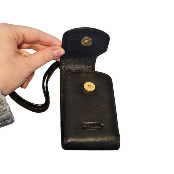 COACH VINTAGE Black Cellphone Holder Pouch - Picture 5 of 5
